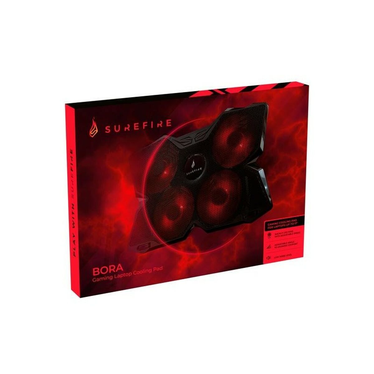 Охлаждающее основание для игрового ноутбука Verbatim Surefire Bora Чёрный-3