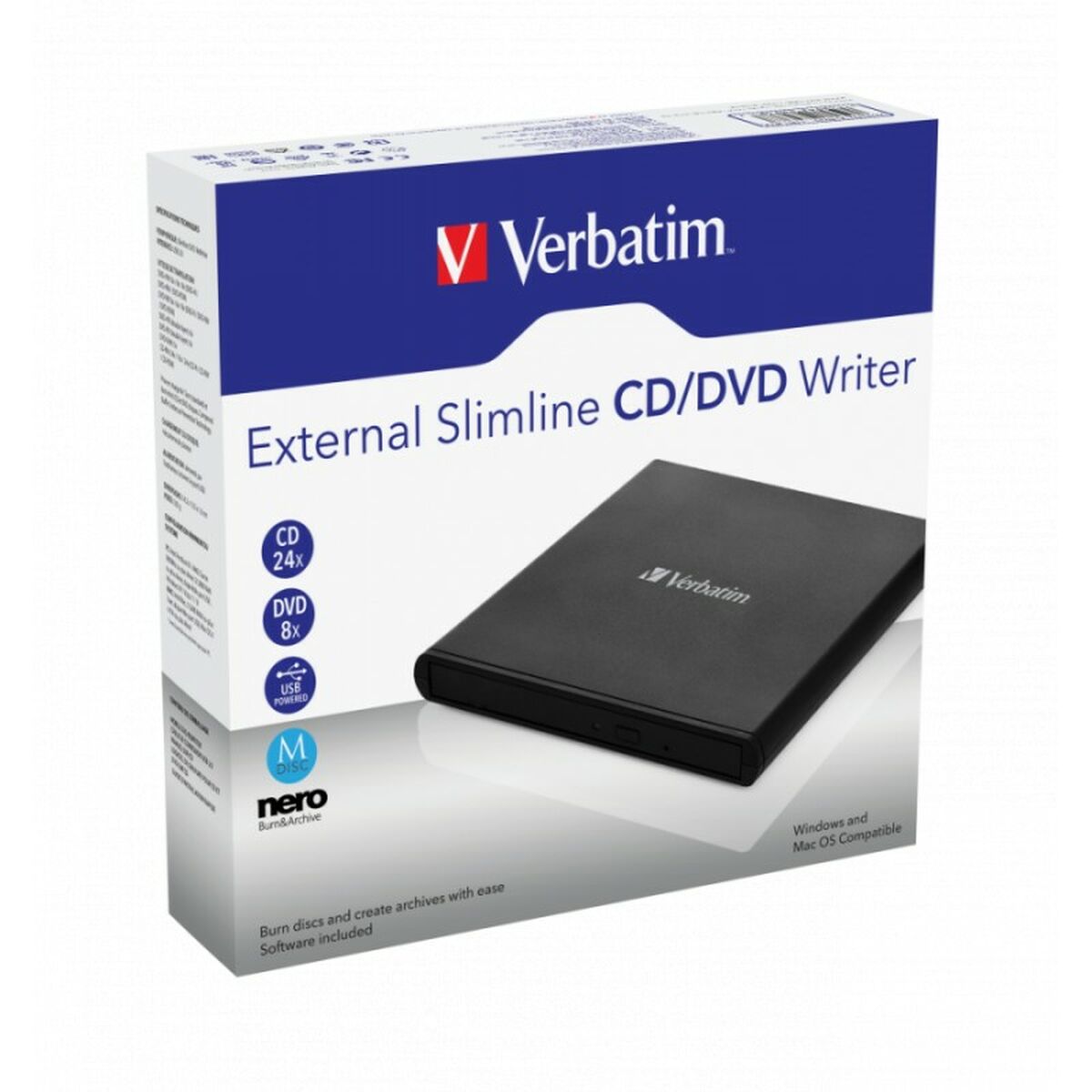 CD/DVD-ридер Verbatim External Slimline-2