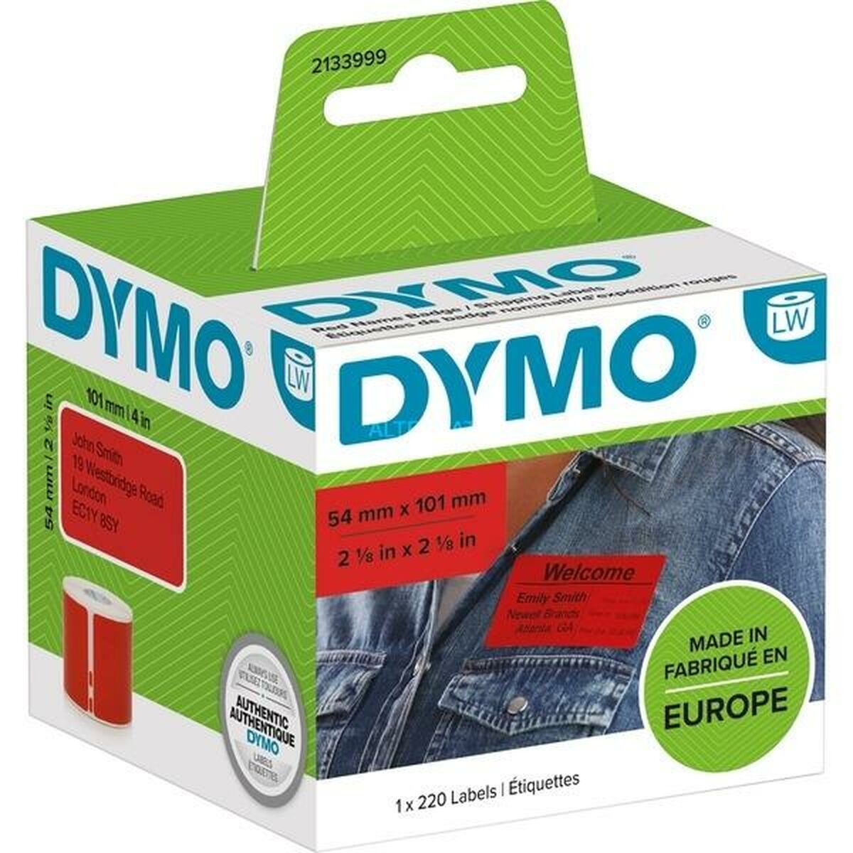 Этикетки для принтера Dymo Label Writer Красный 220 Предметы 54 x 7 mm (6 штук)-2