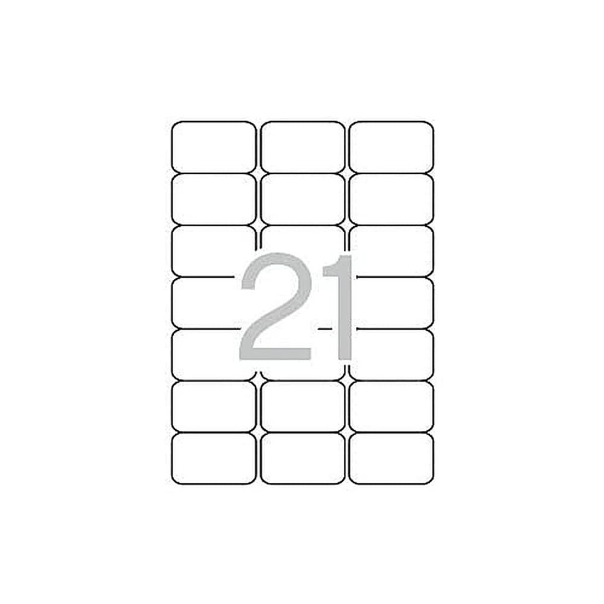Этикетки для принтера Apli Белый 25 Листья 63,5 x 38,1 mm-2