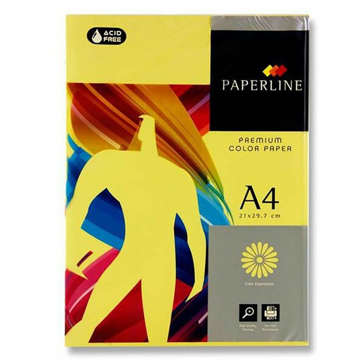 Бумага для печати Fabrisa Paperline Premium A4 80 g/m² 500 Листья Жёлтый (5 штук)-2