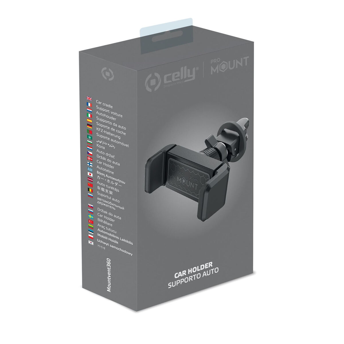 Автомобильная подставка для мобильного телефона Celly Mountvent-3