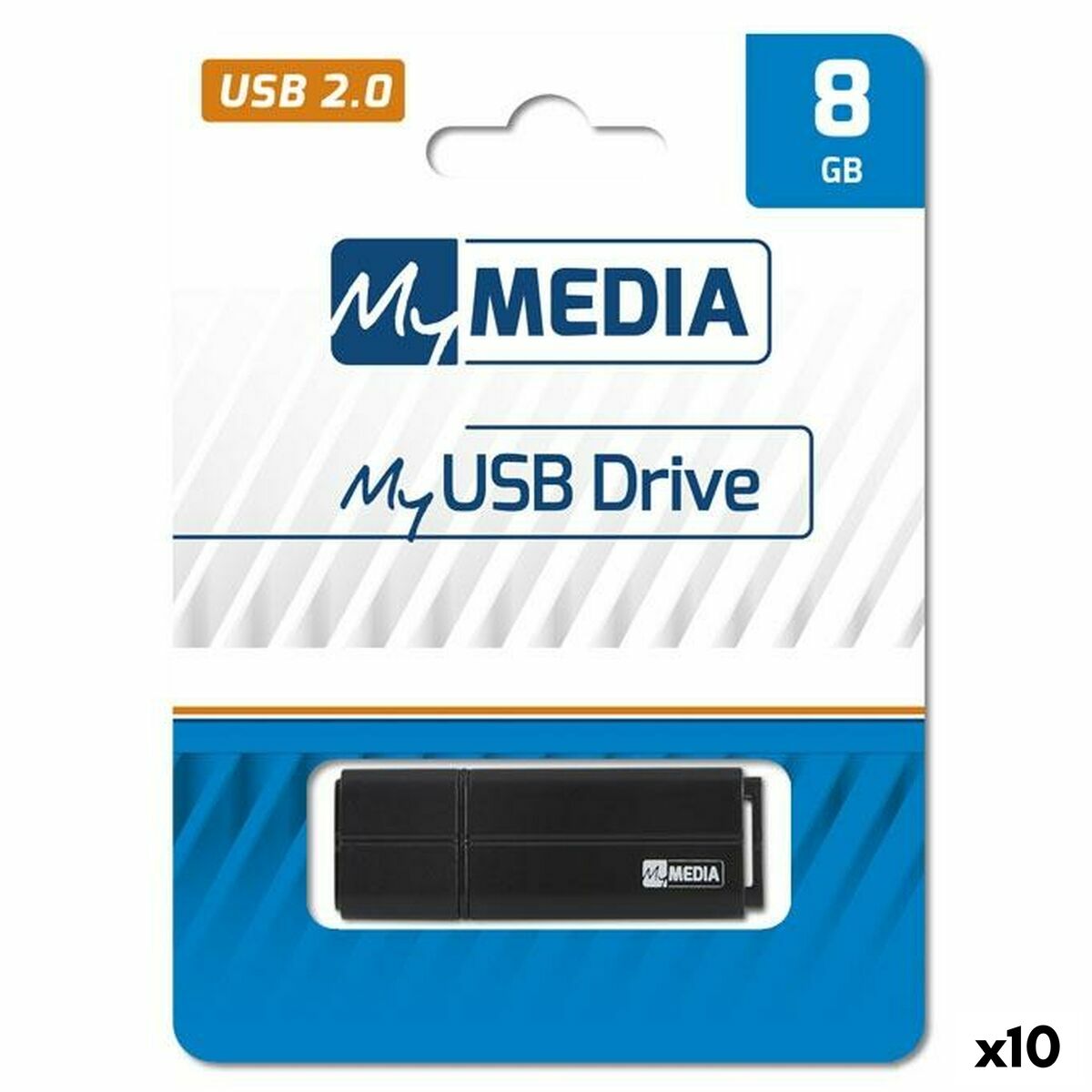 USB Flüt Bellek My Media Siyah 8 GB