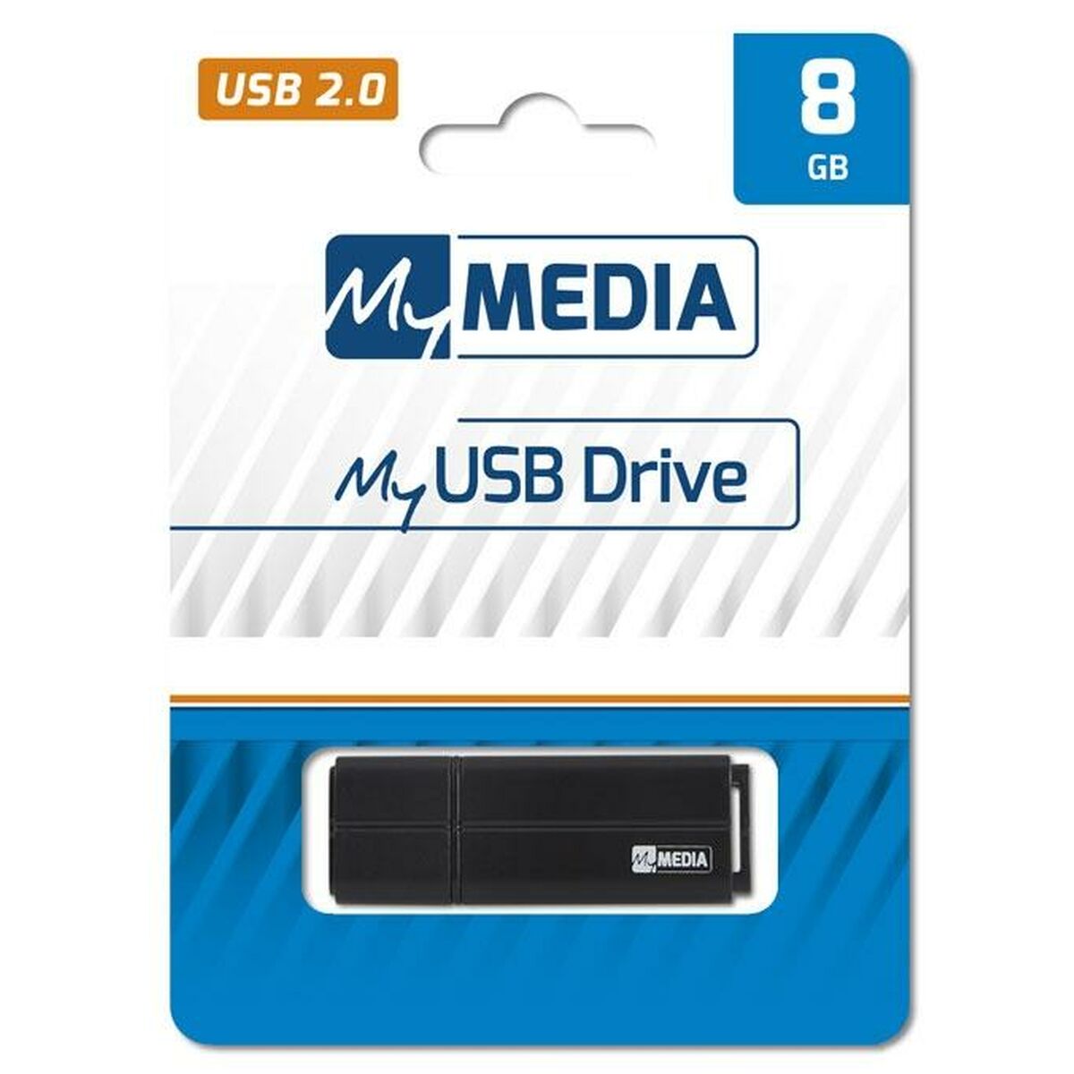 USВ-флешь память MyMedia Чёрный 8 Гб-2