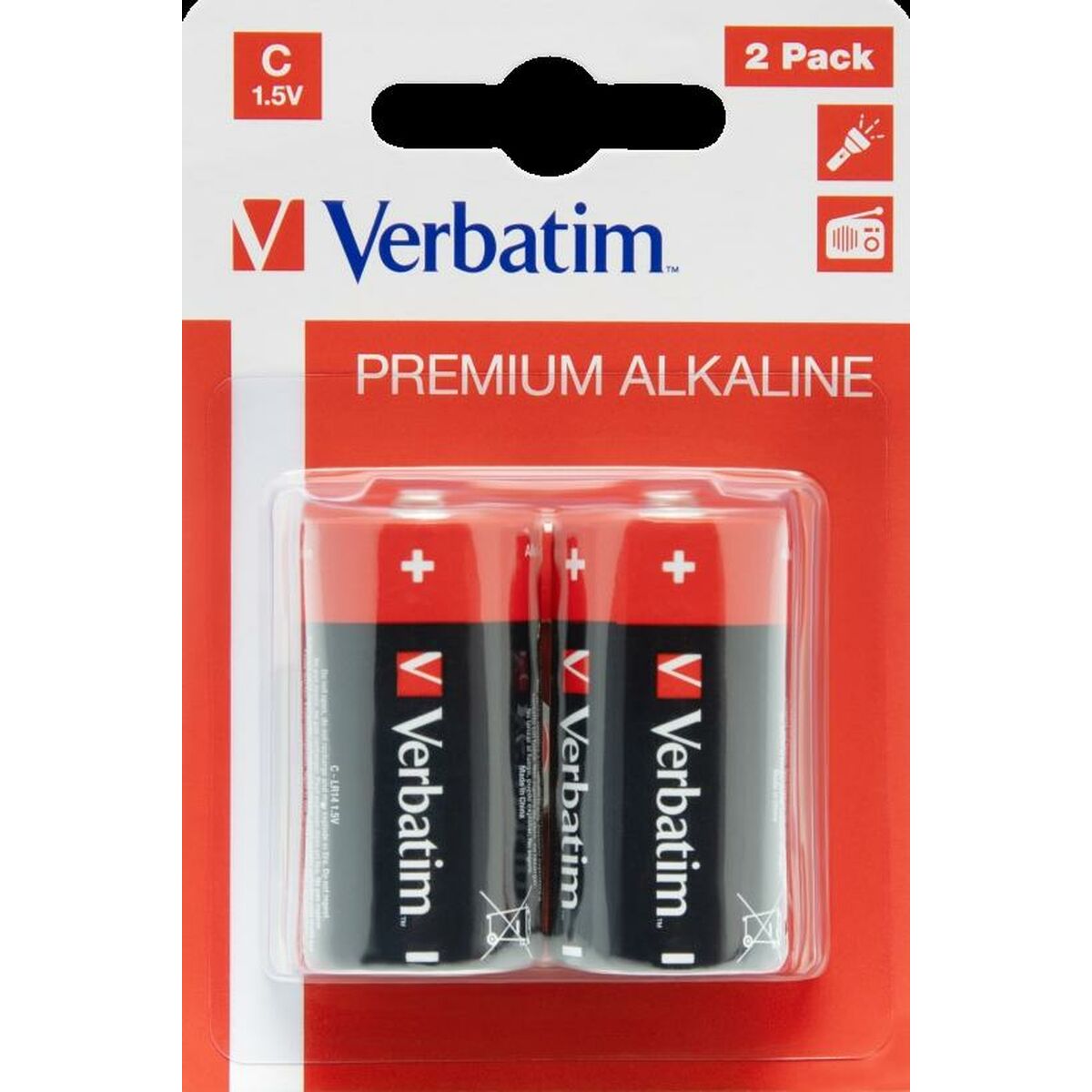 Щелочные батарейки Verbatim LR14 1,5 V (10 штук)-2