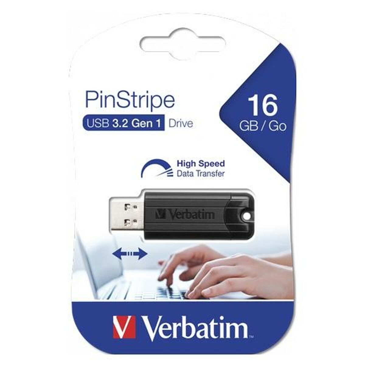 Pendrive Verbatim Pinstripe Чёрный 16 Гб (10 штук)-2