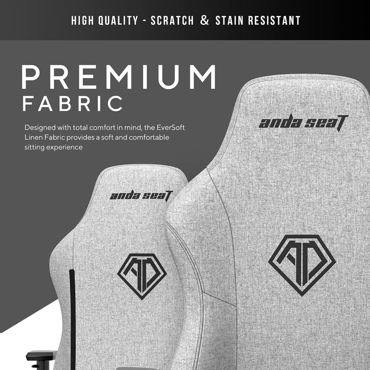 गेमिंग AndaSeat फैंटम 3 ब्लैक ग्रे चेयर-5