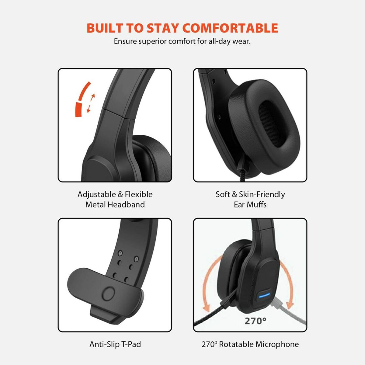 Bluetooth-наушники с микрофоном AudioCore AC864-8