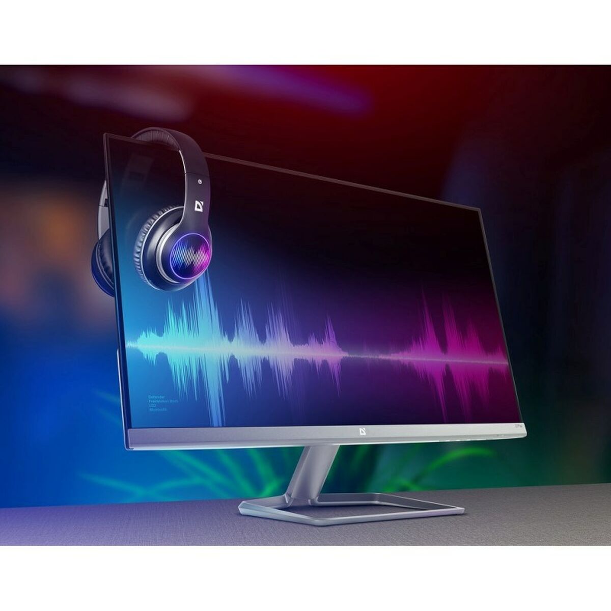 Bluetooth-наушники с микрофоном Defender FreeMotion B545 Чёрный Красный Разноцветный-7