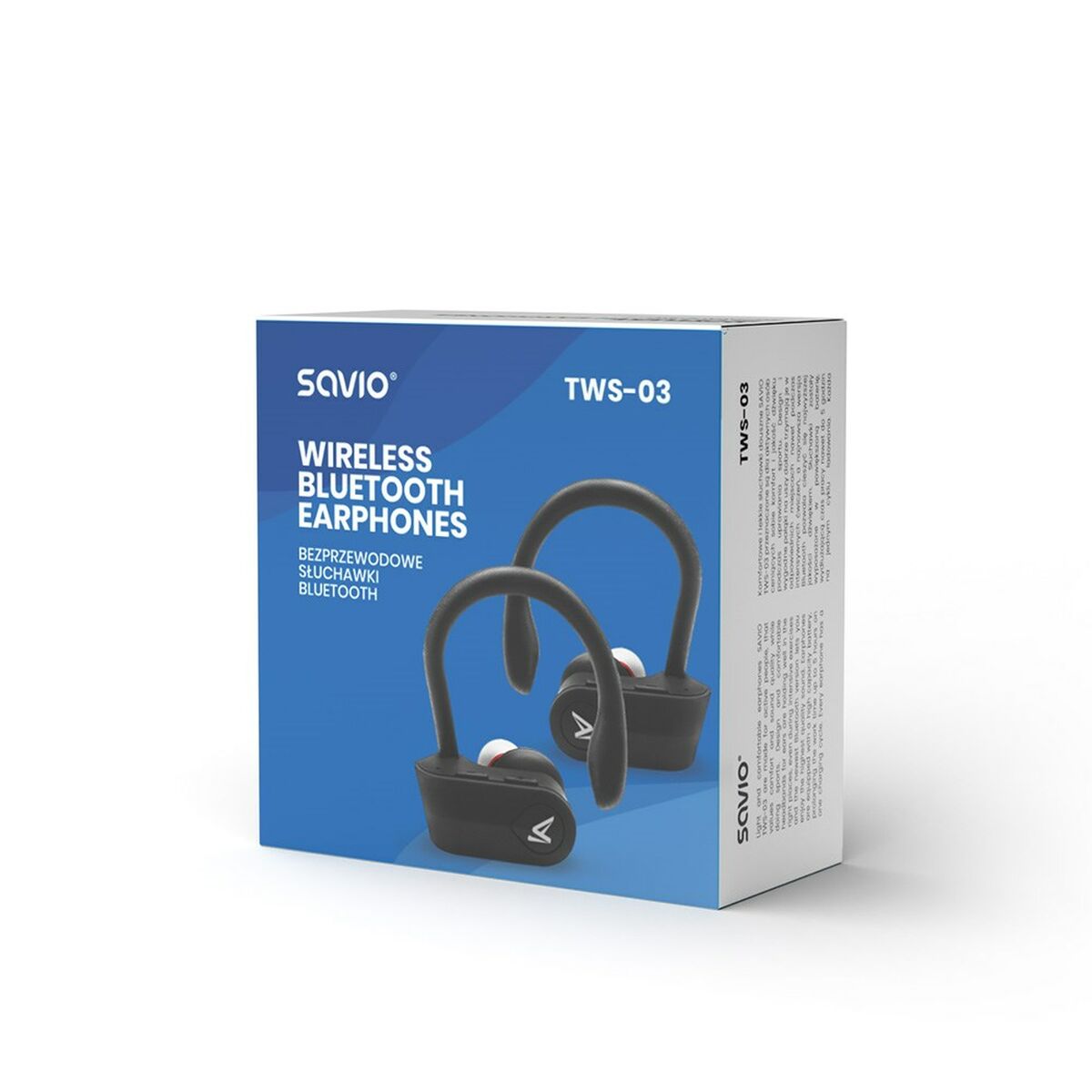 Bluetooth-наушники in Ear Savio TWS-03 Чёрный Графитовый-3