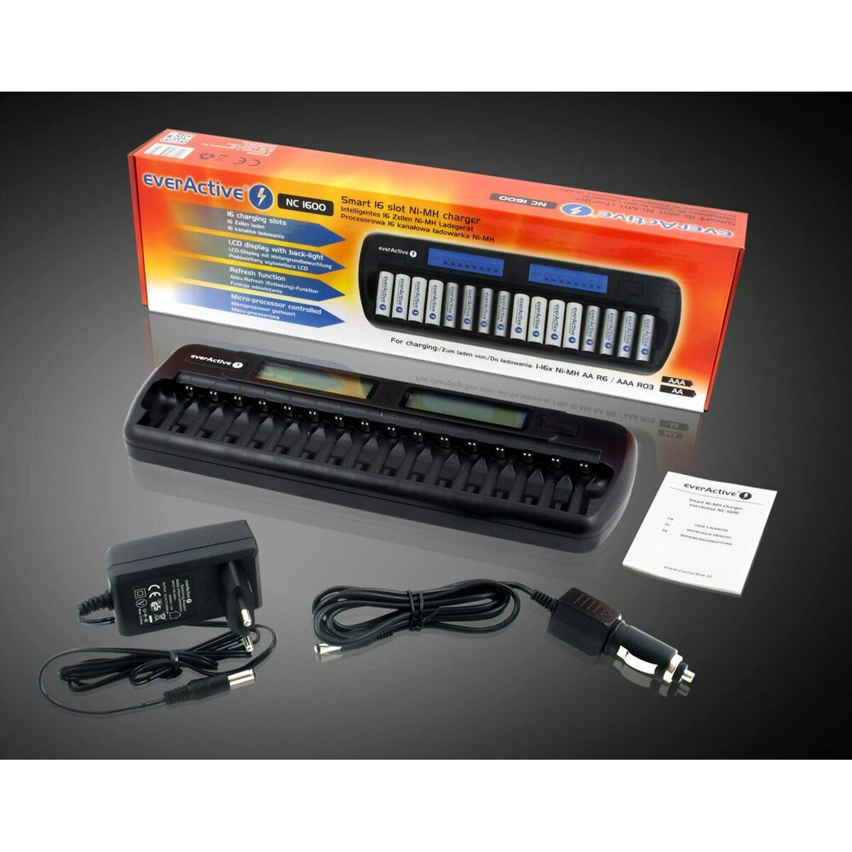 Зарядное устройство EverActive NC-1600-5