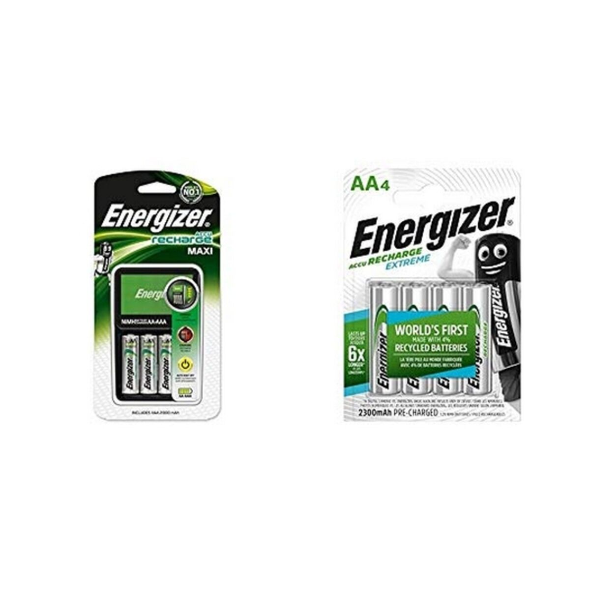Зарядное устройство + аккумуляторы Energizer Maxi Charger AA AAA HR6-3