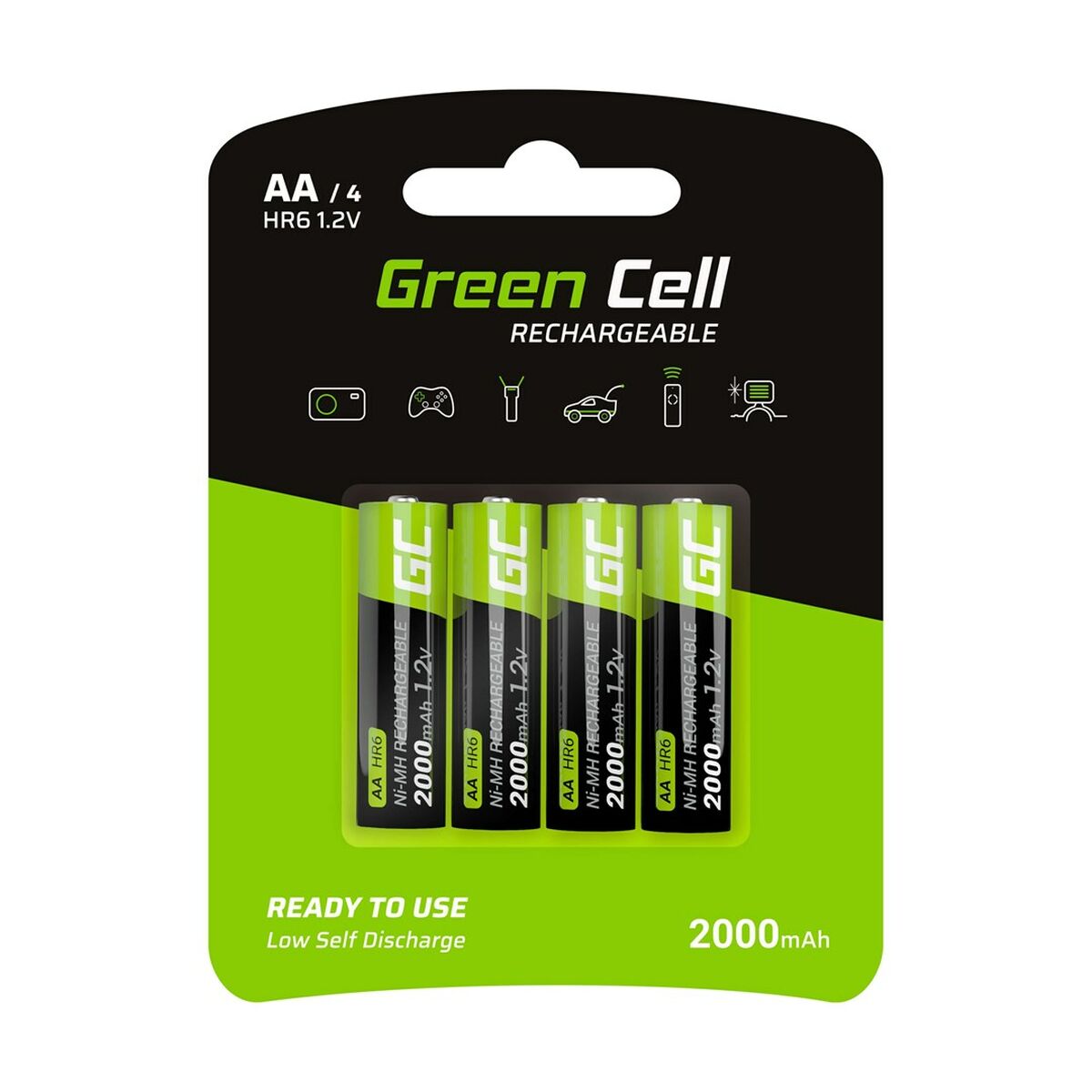 Батарейки Green Cell GR02 1,2 V AA-3