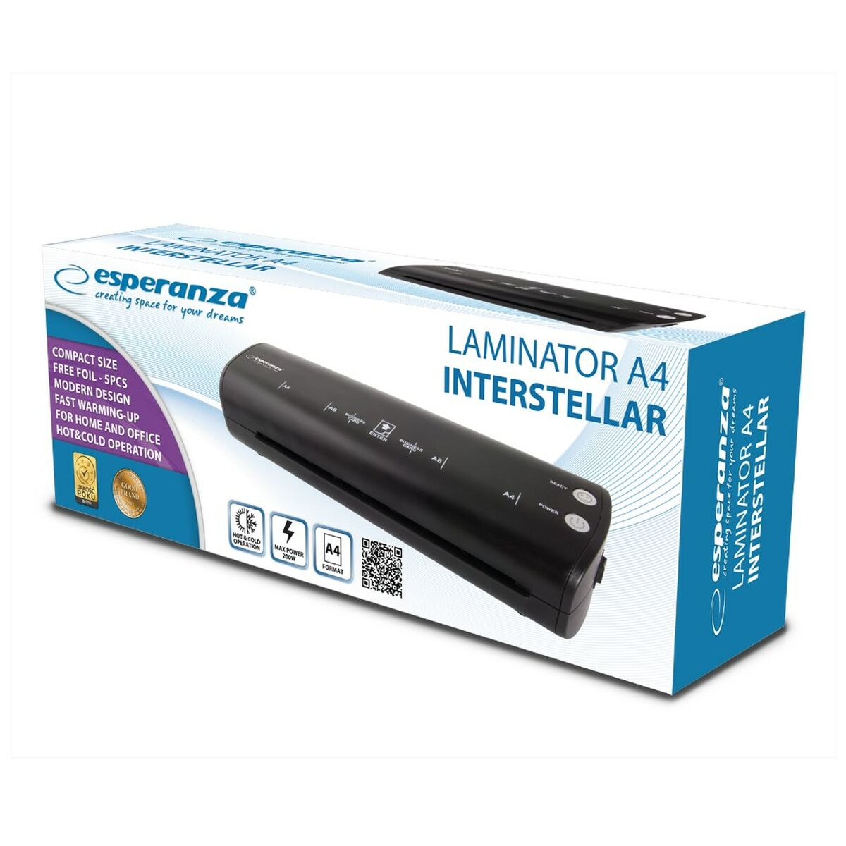 Ламинатор Esperanza Laminator A4 Interstellar Чёрный-2