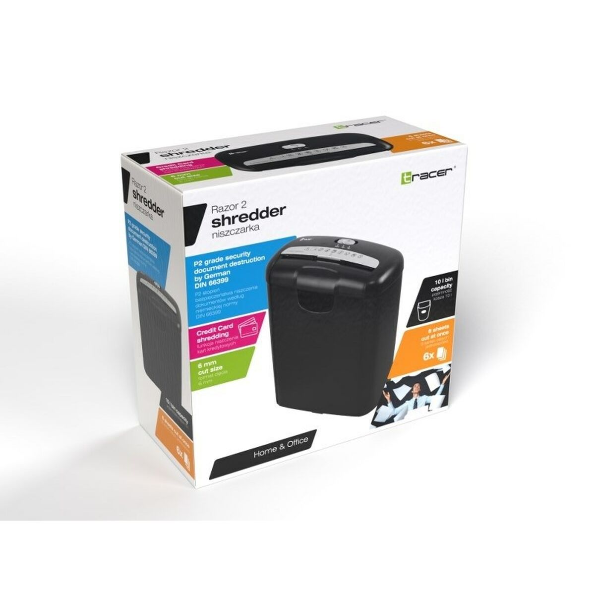 Шредер для бумаги Tracer Razor 2 10 L-4