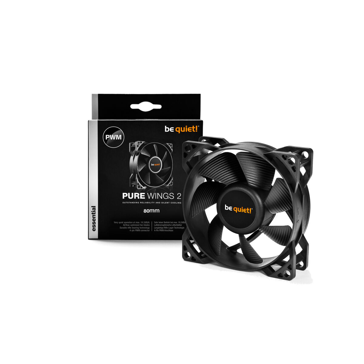 Вентилятор в корпусе Be Quiet! Pure Wings 2 Ø 8 cm-3