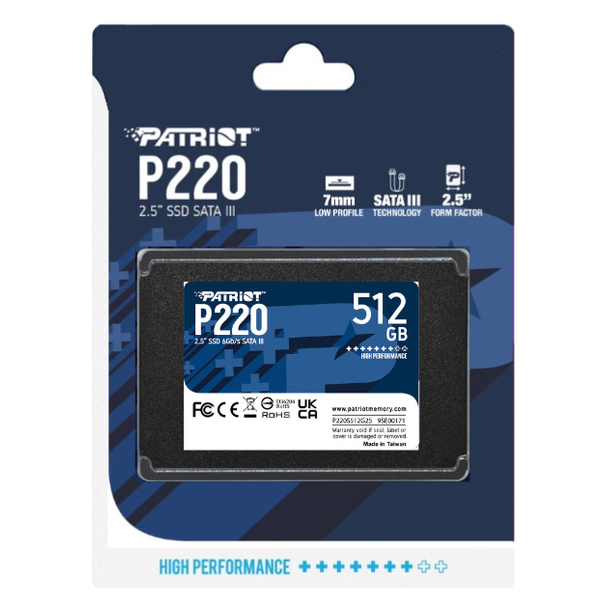 Жесткий диск Patriot Memory P220 512 Гб SSD-4