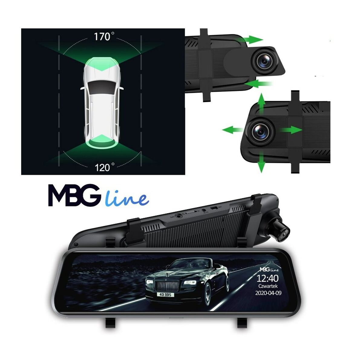 Спортивная камера для автомобиля Mbg Line HS900-8