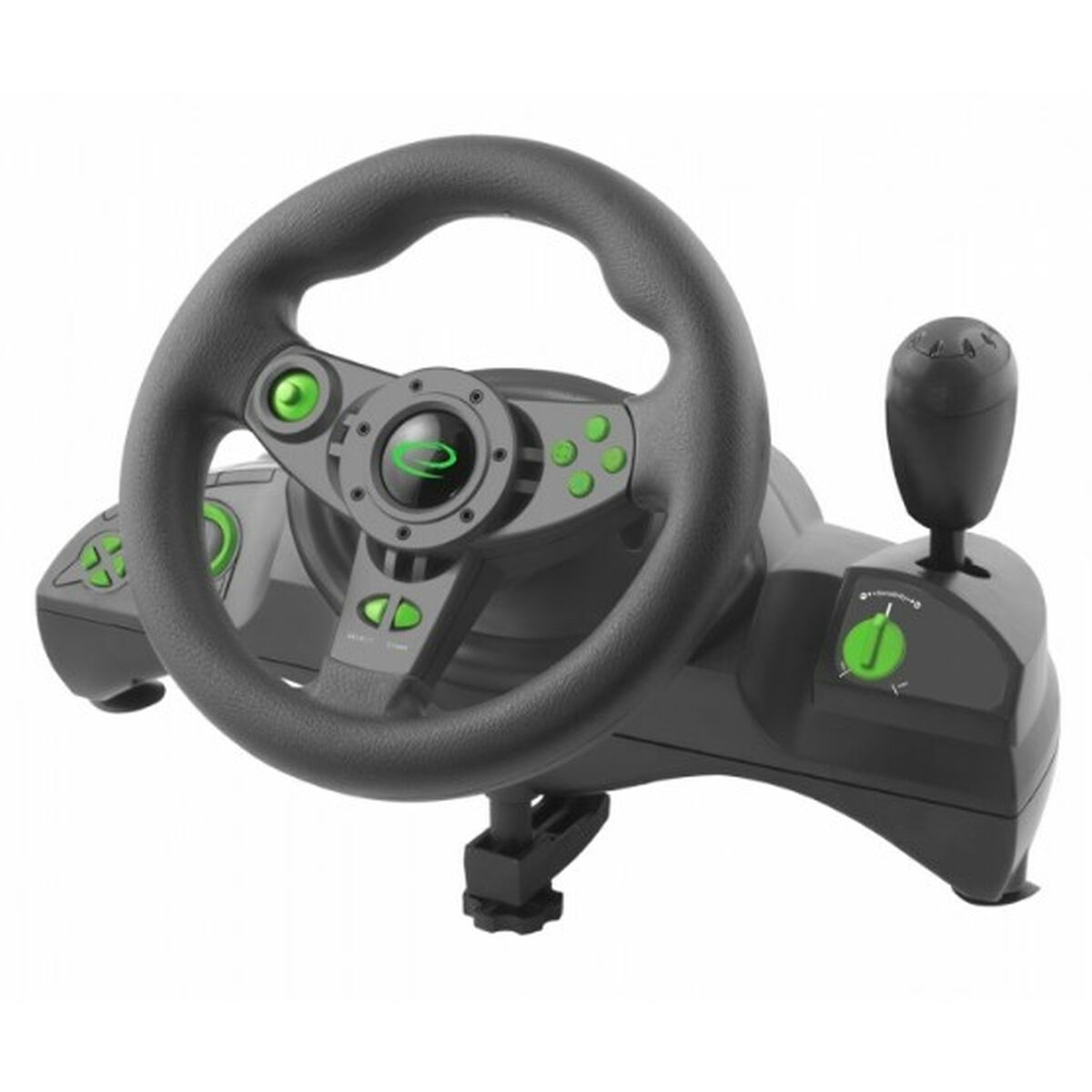 Гоночный руль Esperanza EGW102 педали Зеленый PC PlayStation 3-2