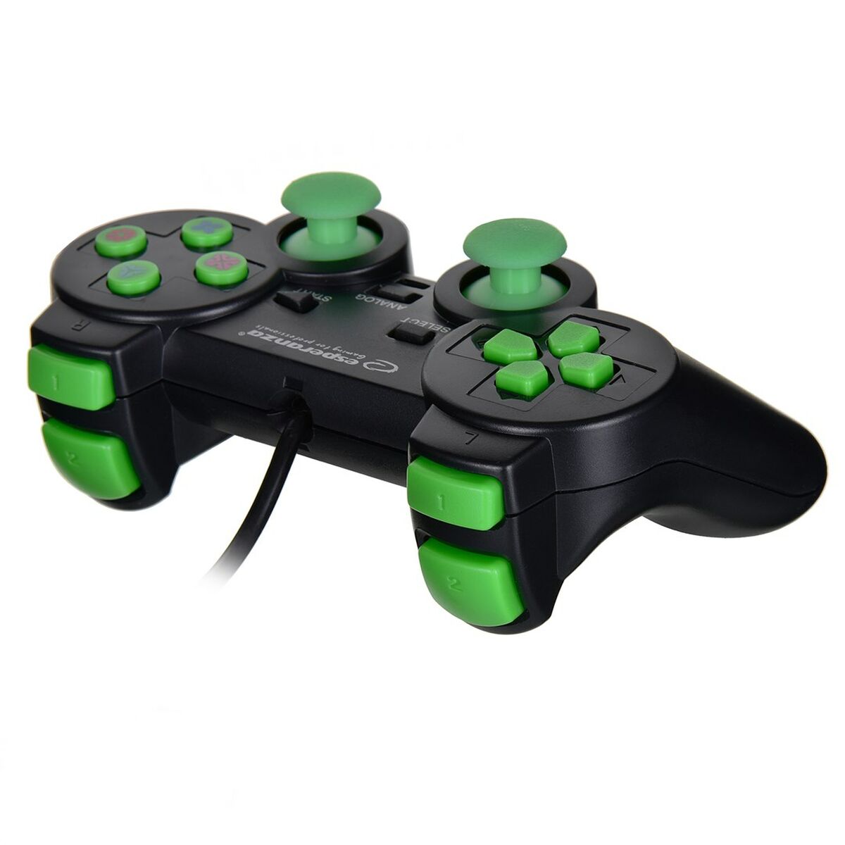 Игровой пульт Esperanza EGG107G USB 2.0 Чёрный Зеленый PC PlayStation 3-5