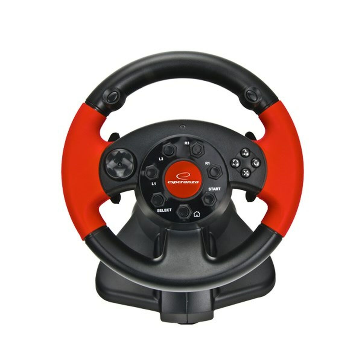 Гоночный руль Esperanza EG103 педали Чёрный Красный PC PlayStation 3 PlayStation 2-2