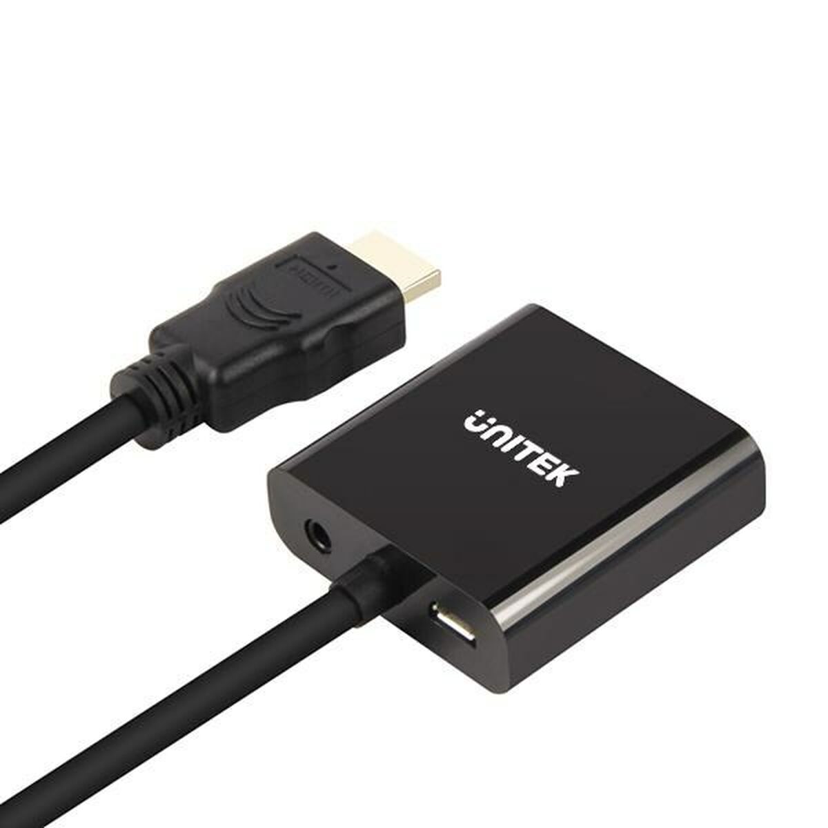 HDMI - VGA adapter with Unitek audio Y-6333 Black-3