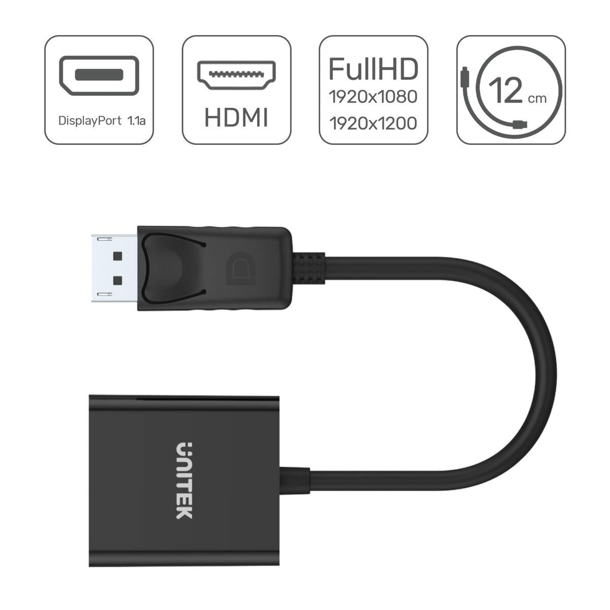 DisplayPort Adapter on HDMI Unitek Y-5118DA Black-6