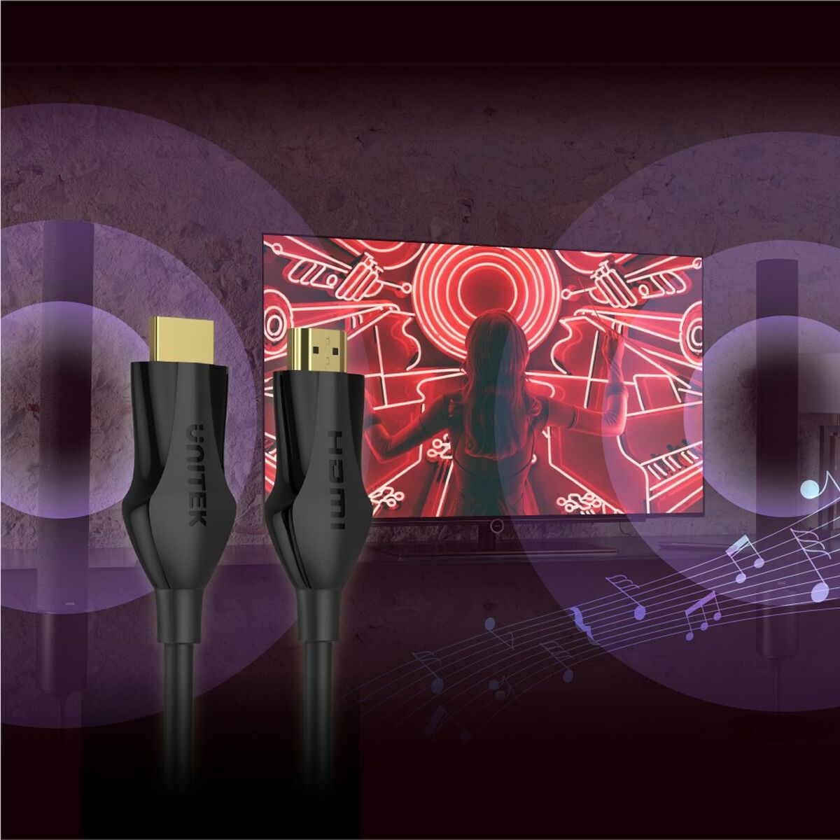 HDMI Unitek C11060BK-2M 4K Ultra HD 2m cable-4