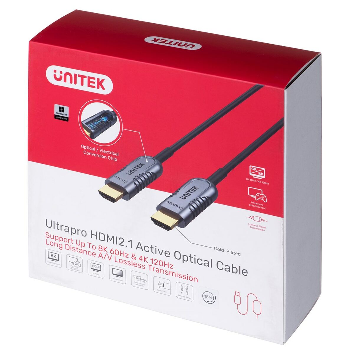 HDMI Unitek cable C11029DGY 15 m-2
