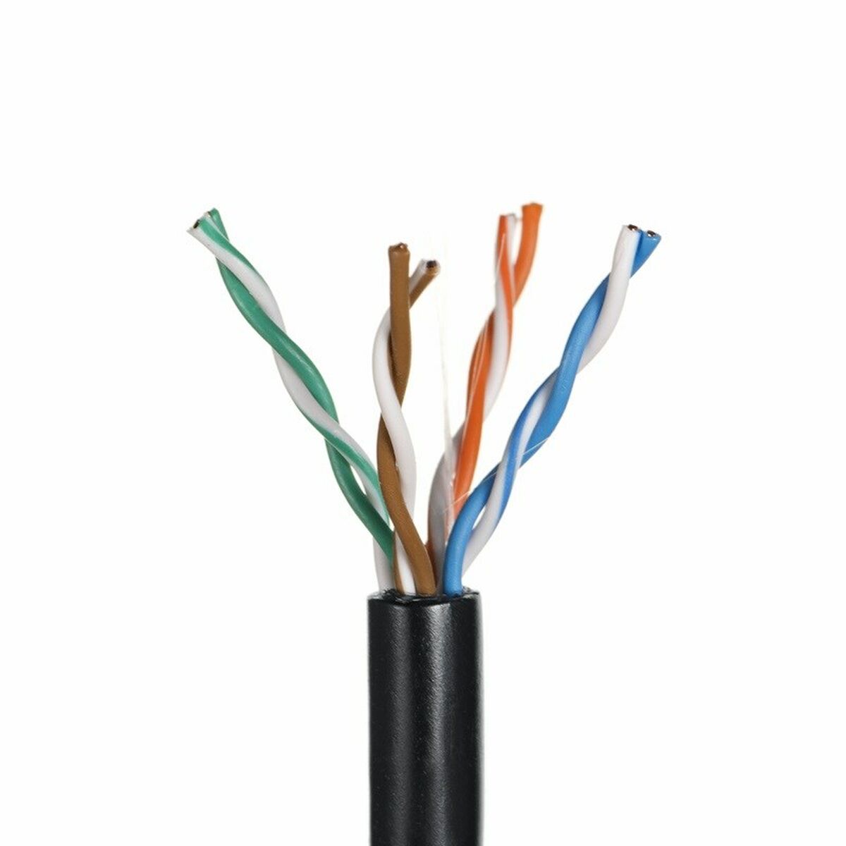 Netzwerkkabel der Kategorie 5e Q-Lantec KIU5OUTS305Q Schwarz 305 m-2