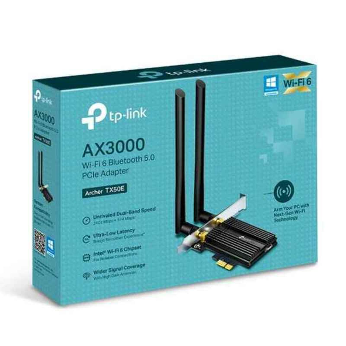 Сетевая карта с Wifi TP-Link Archer TX50E Bluetooth 5.0 2400 Mbps-2