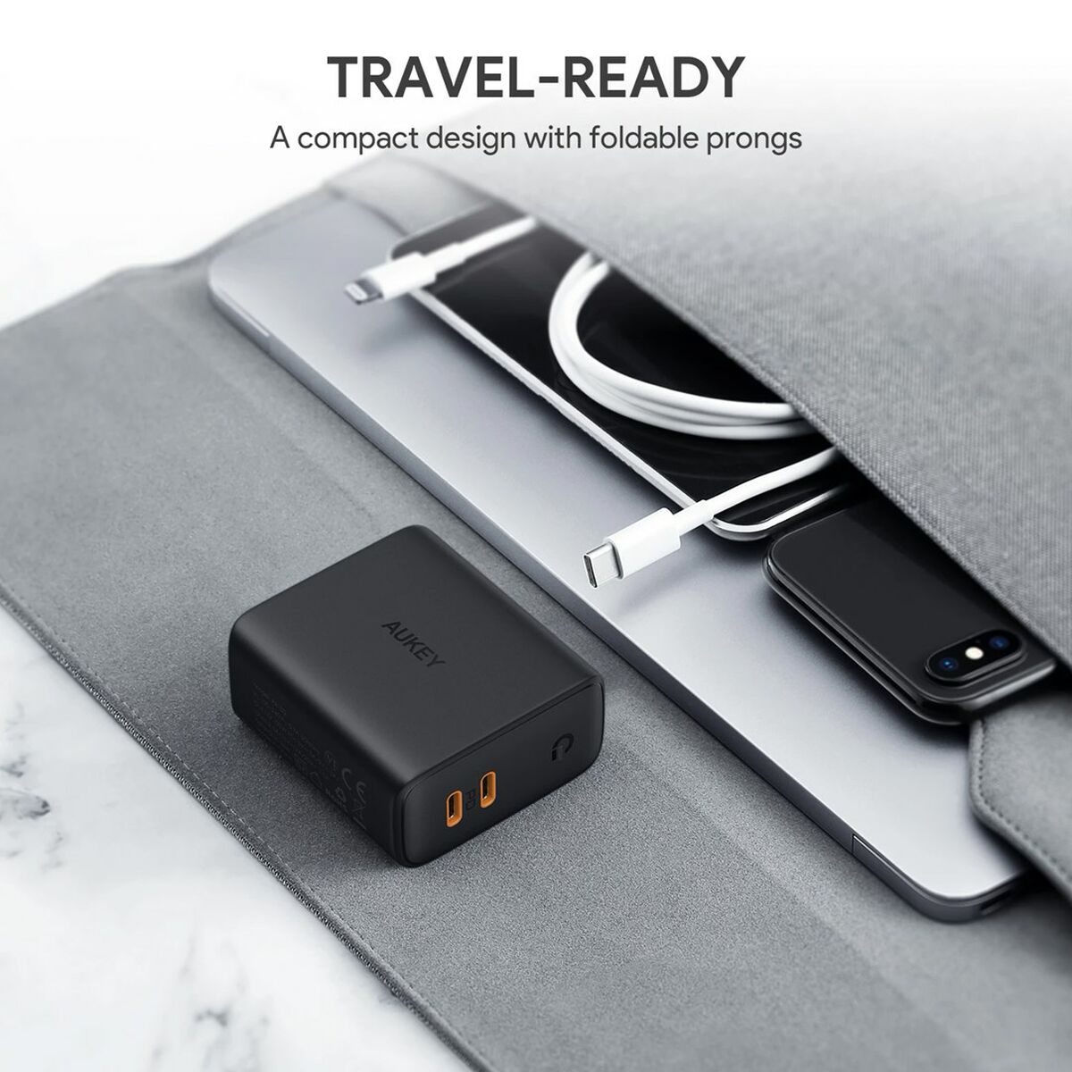 Сетевое зарядное устройство Aukey PA-D2 Чёрный 36 W-4