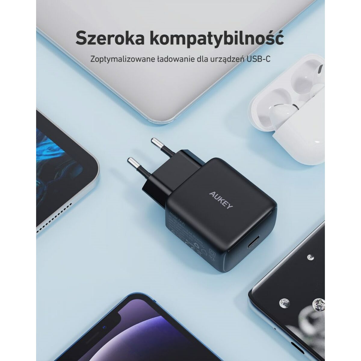 Сетевое зарядное устройство Aukey PA-R1 Black Чёрный 20 W-6
