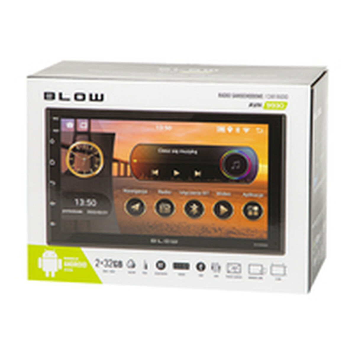 Автомобильная радиомагнитола с CD Blow AVH-9930 Чёрный Разноцветный-3