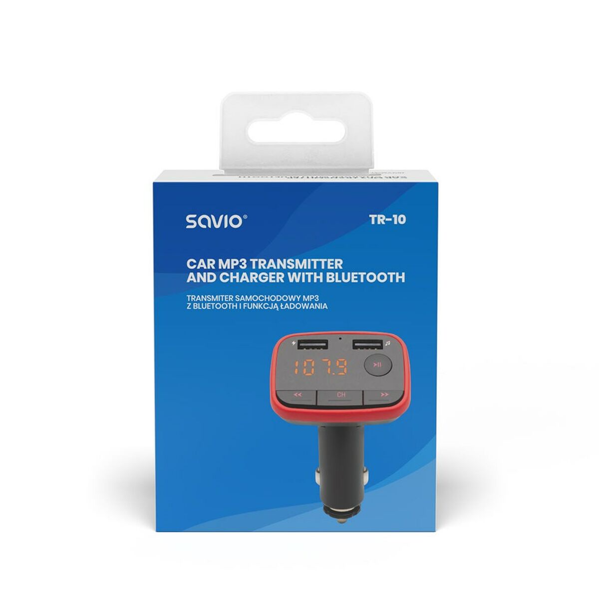 MP3-проигрыватель с транзистором FM для автомобиля Savio SAVTR-10-3