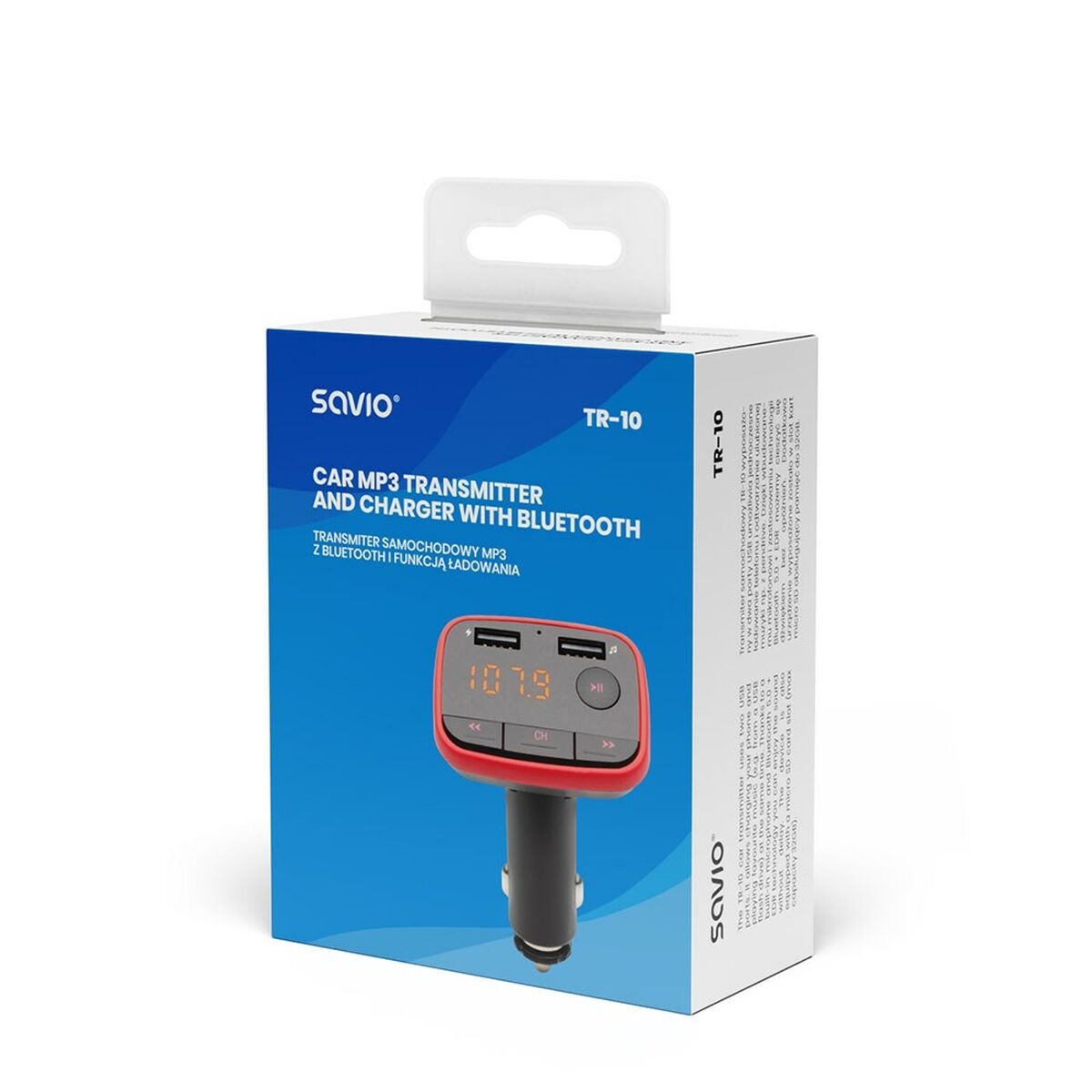 MP3-проигрыватель с транзистором FM для автомобиля Savio SAVTR-10-4
