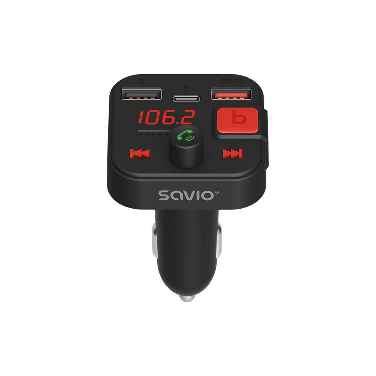 MP3-проигрыватель с транзистором FM для автомобиля Savio TR-15-2