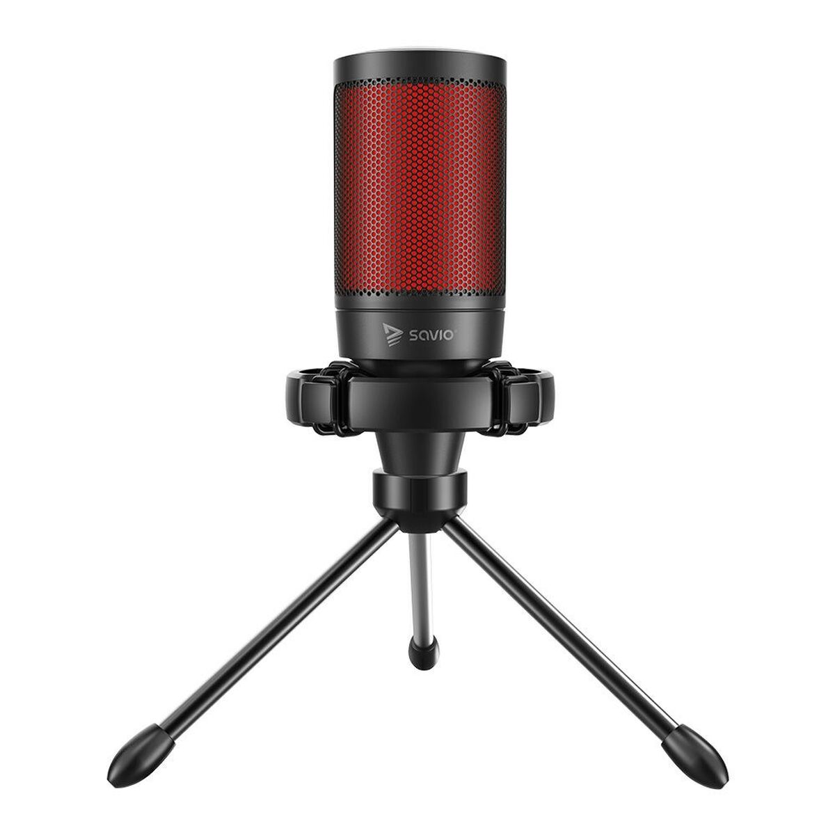 Настольный микрофон Savio SONAR PRO 01 Чёрный Красный-8