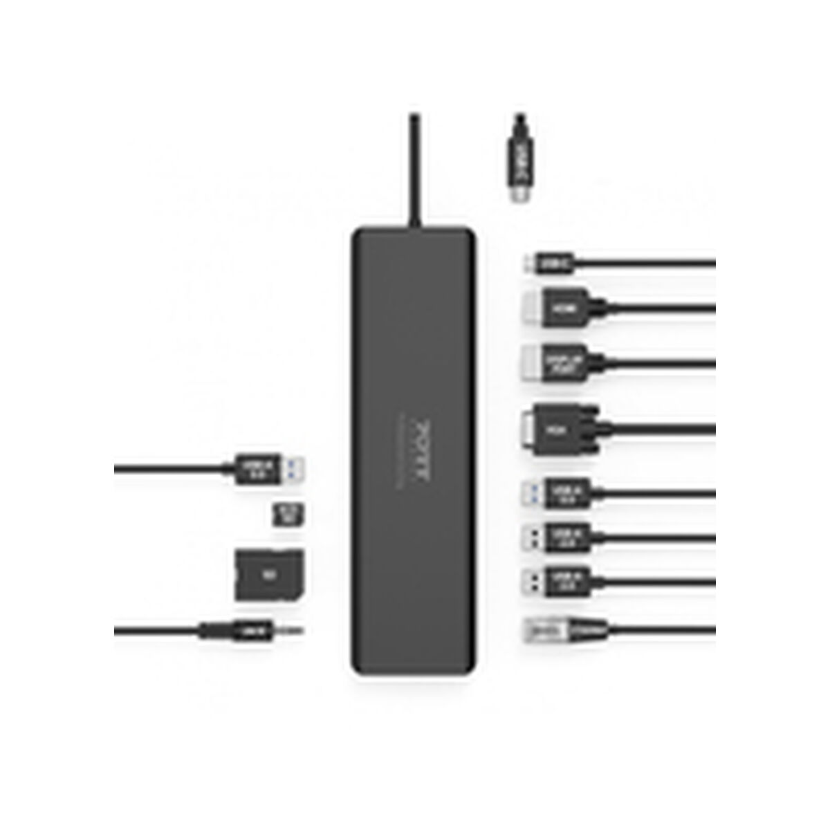 USB-разветвитель Port Designs 901906-W Чёрный-6