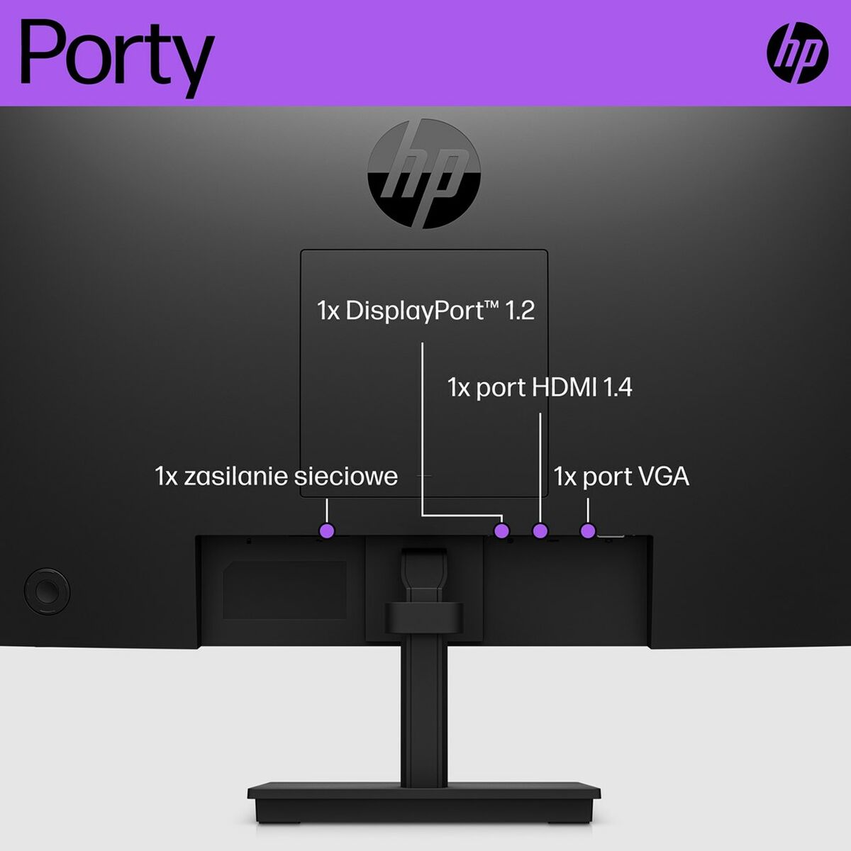 Монитор HP V22i G5 21,5 IPS Flicker free 50-60  Hz-8