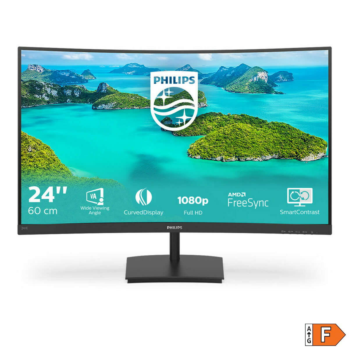 Монитор Philips 241E1SCA/00 FHD LCD 23,6 LED VA LCD Flicker free 50-60  Hz-2