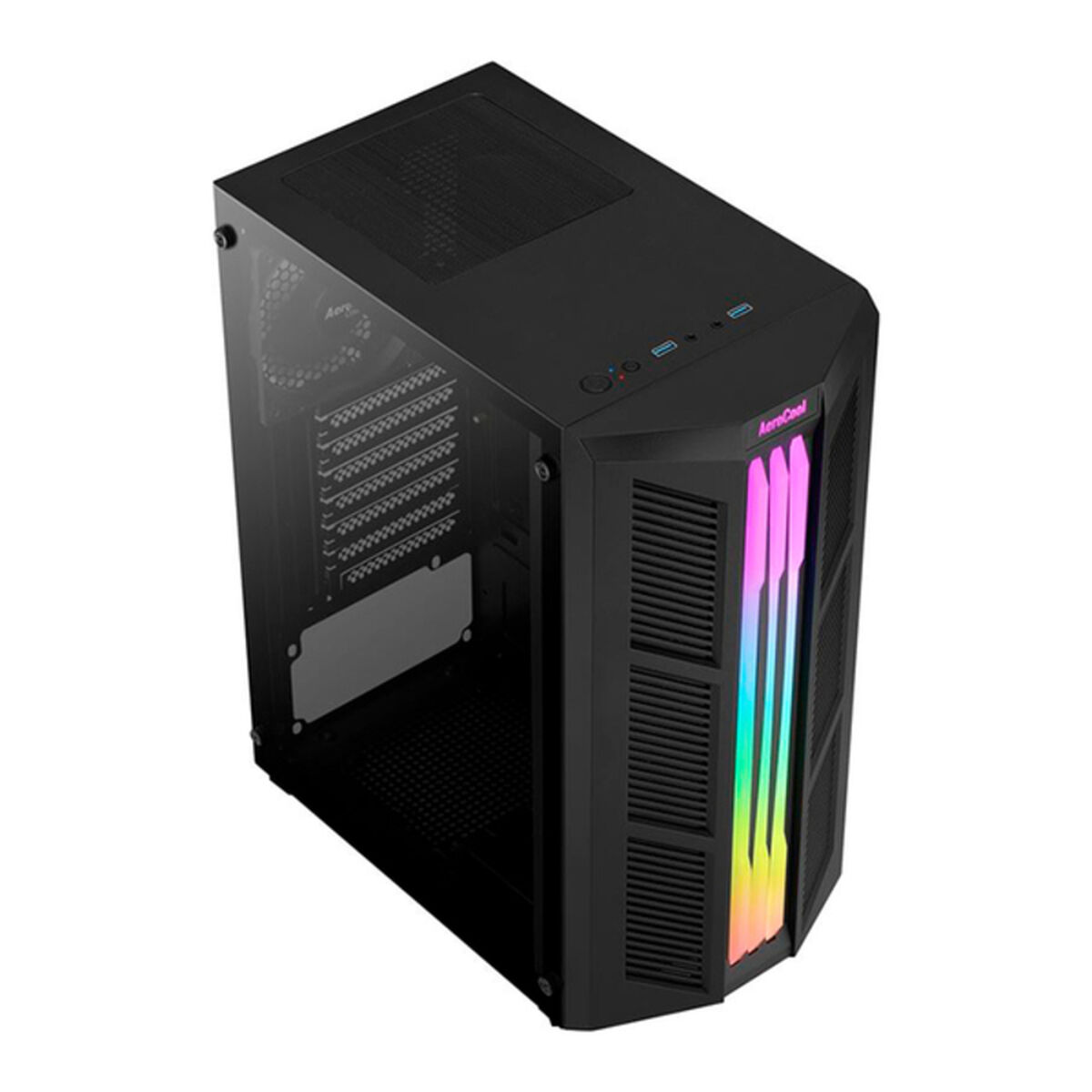 Блок полубашня Micro ATX/АTX/ ITX Aerocool Prime RGB Чёрный-2