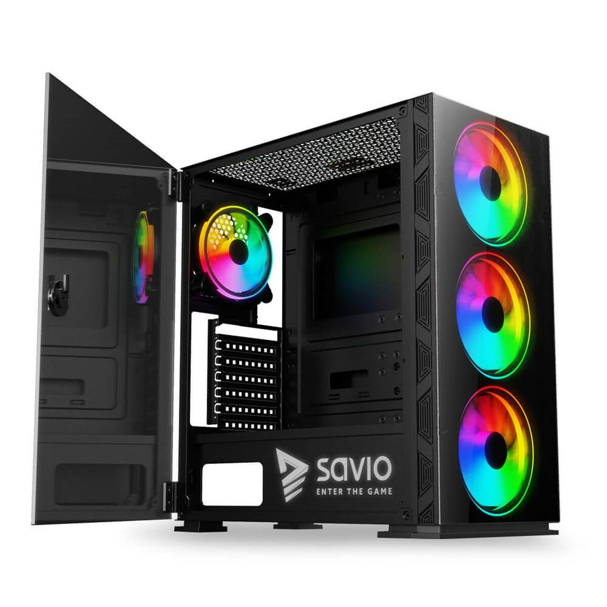 Блок полубашня ATX Galileo Savio SAVGC-PRIMEX1 Чёрный-6