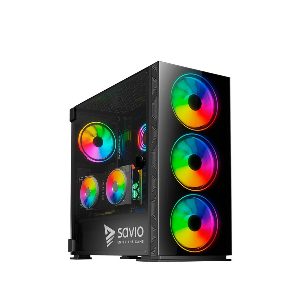 Блок полубашня ATX Galileo Savio SAVGC-PRIMEX1 Чёрный-7