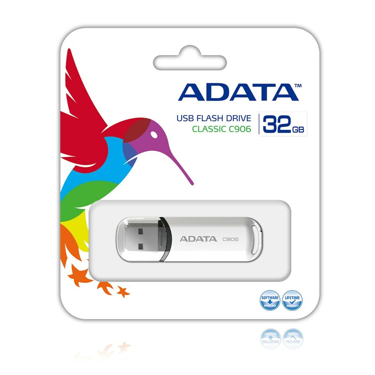 USВ-флешь память Adata C906 Белый 32 GB-2