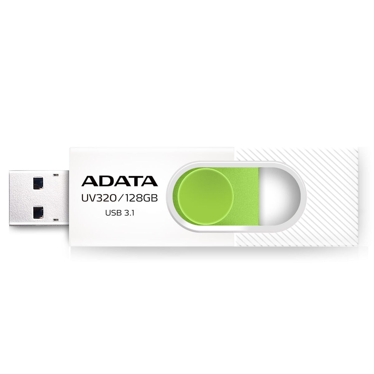 USВ-флешь память Adata UV320 Зеленый Белый/Зеленый 128 Гб-7