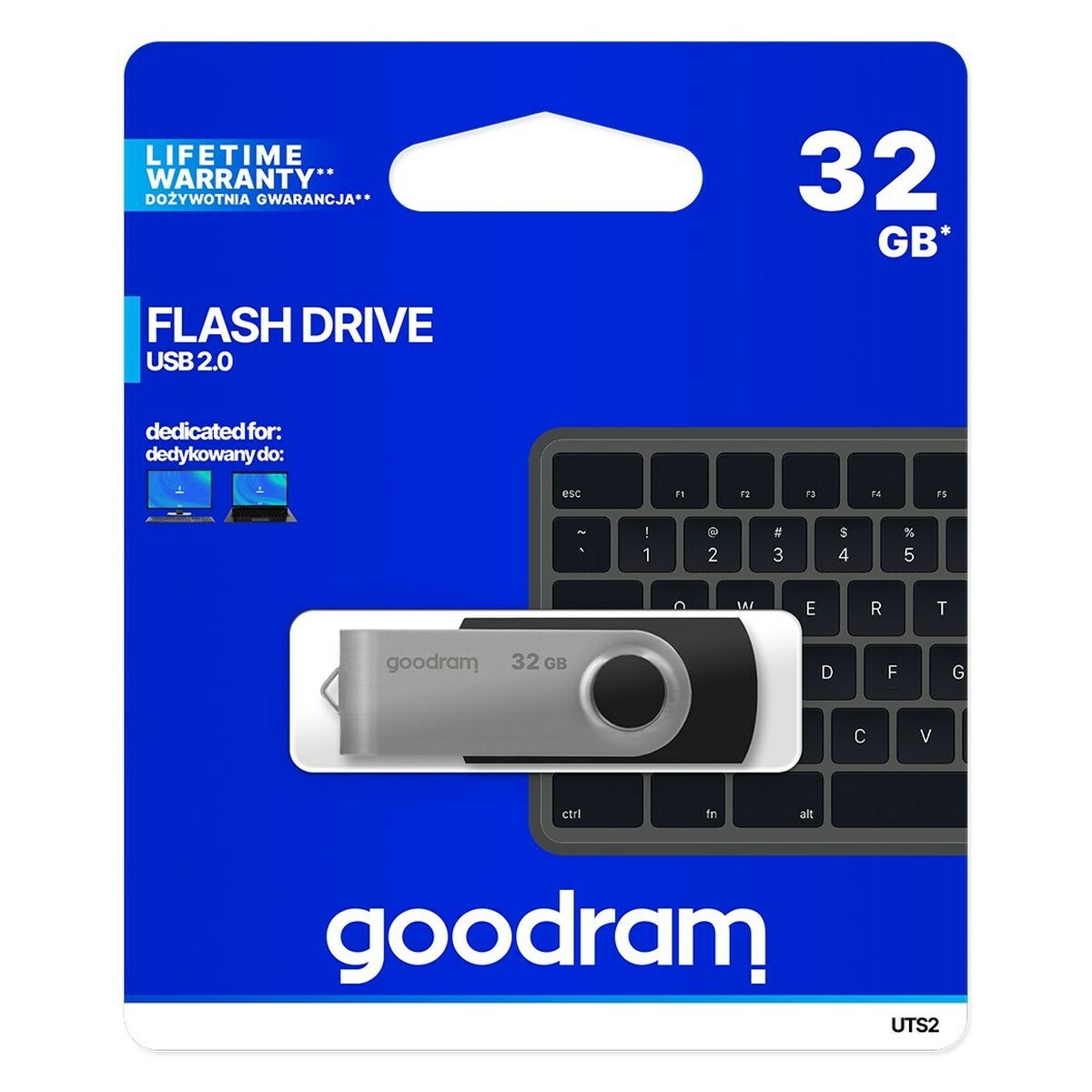 USВ-флешь память GoodRam UTS2 5 MB/s-20 MB/s Чёрный Серебристый 32 GB-2