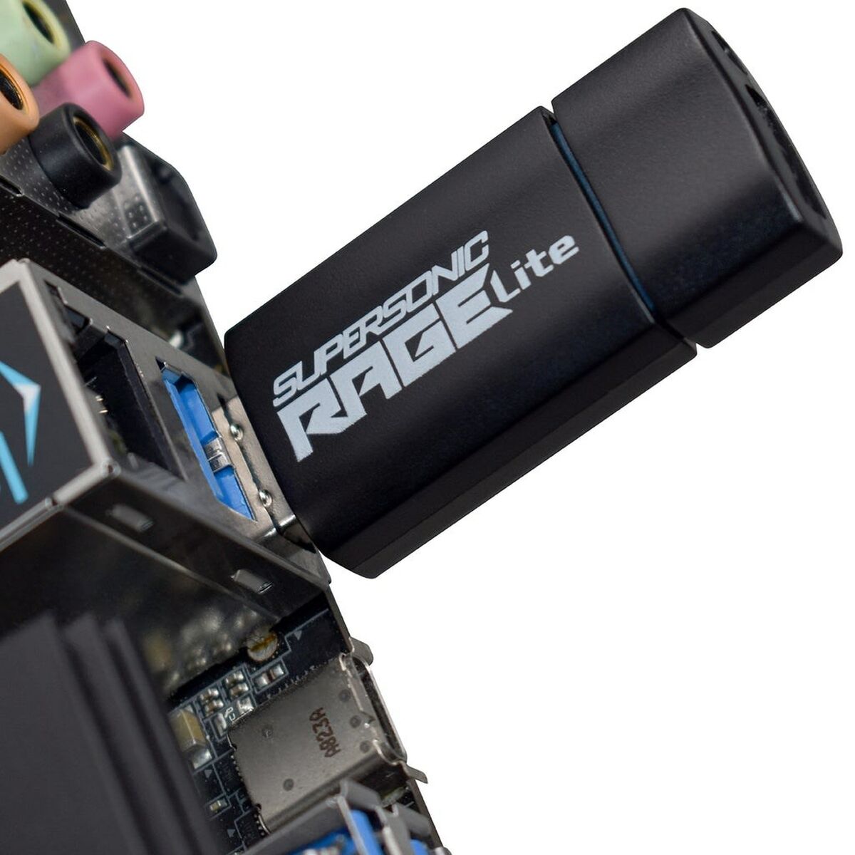 USВ-флешь память Patriot Memory Supersonic Rage Lite Чёрный Черный/Синий 32 GB-2