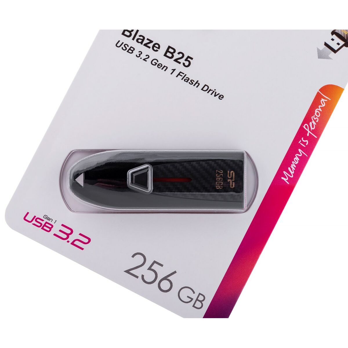 USВ-флешь память Silicon Power Blaze B25 Чёрный 256 GB-3