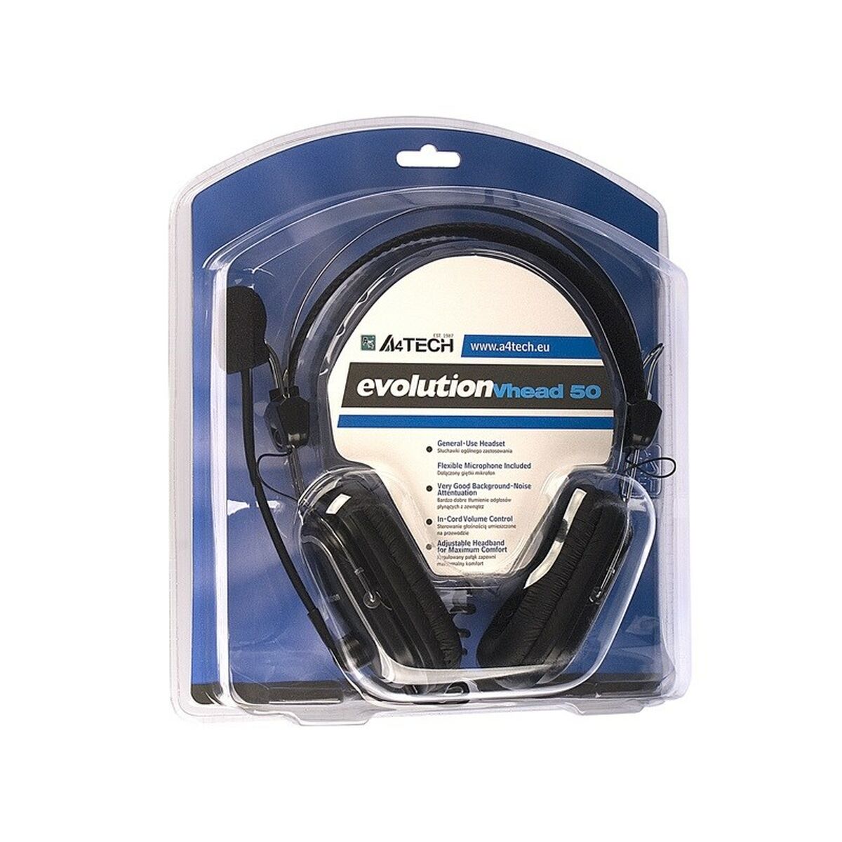 Наушники с микрофоном A4 Tech EVO Vhead 50 Чёрный-3